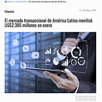 El mercado transaccional de Amrica Latina moviliz US$2.385 millones en enero